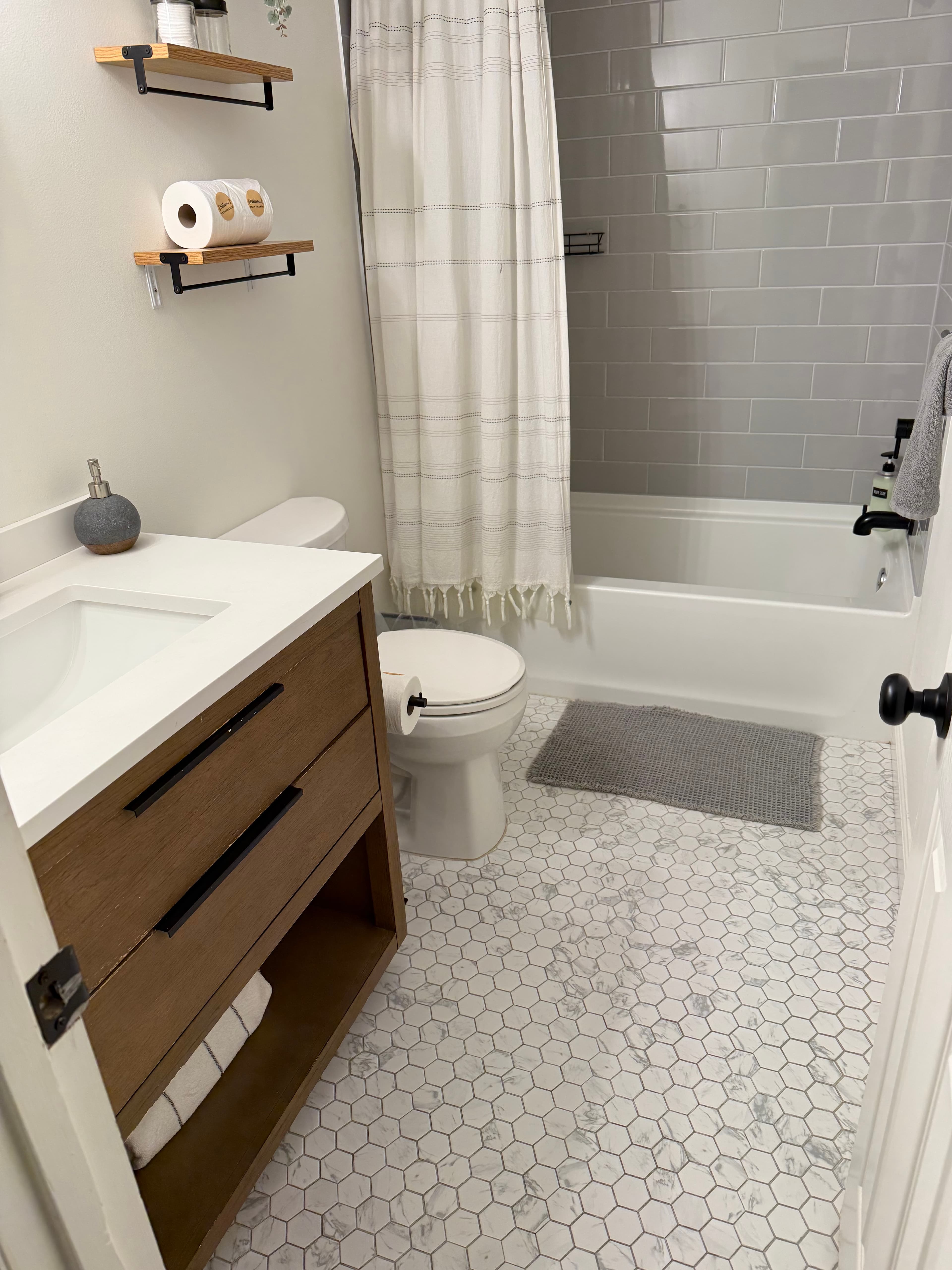 Sparkling clean bathroom